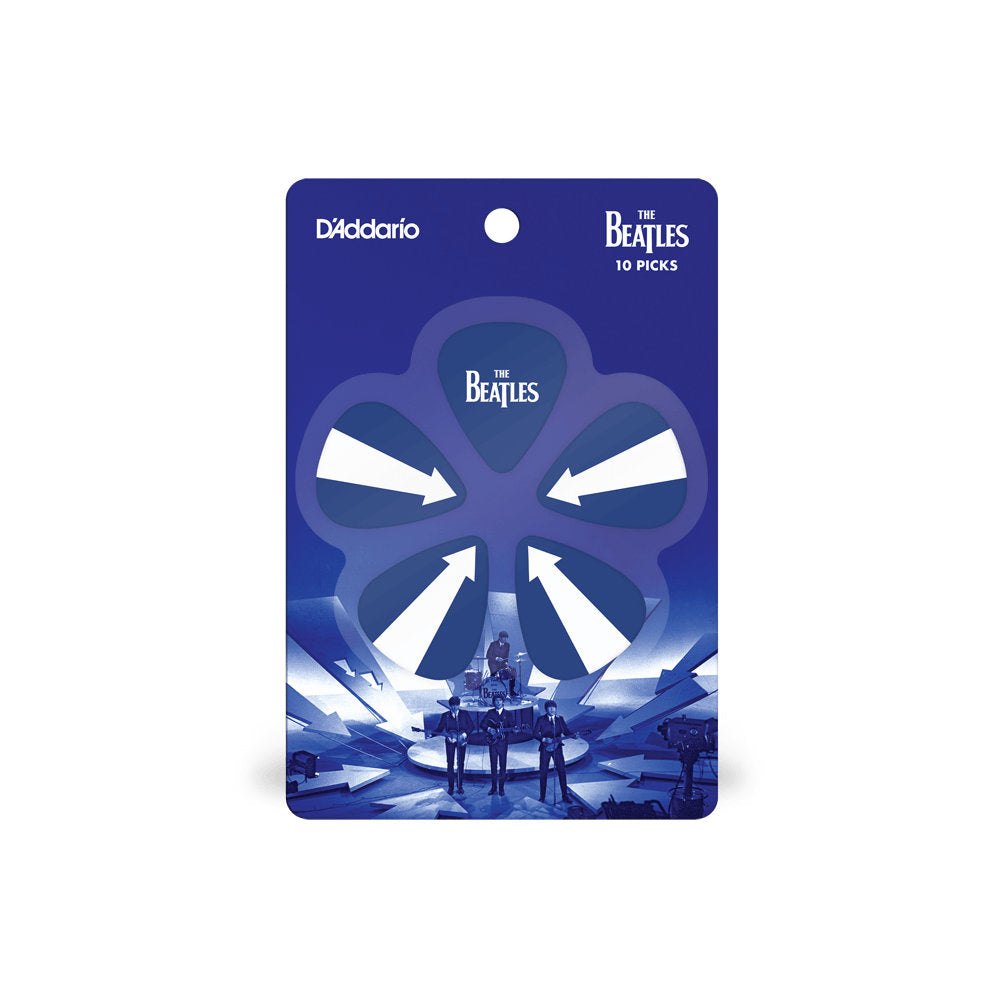 D'Addario The Beatles 1964 Tour Ed Sullivan Stage Guitar Picks - Medium Gauge (.70mm) - 10-Pack