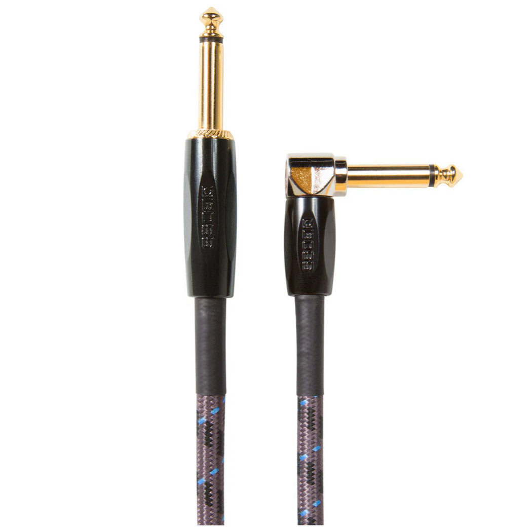 BOSS BIC-15A Straight to Angle Instrument Cable - 15 ft. - Bananas at Large®