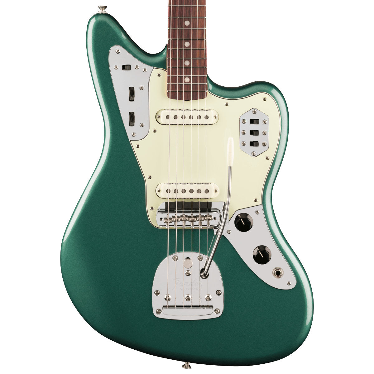 Fender Vintera III Mid 60s Jaguar Electric Guitar - Rosewood Fingerboard - Sherwood Green Metallic
