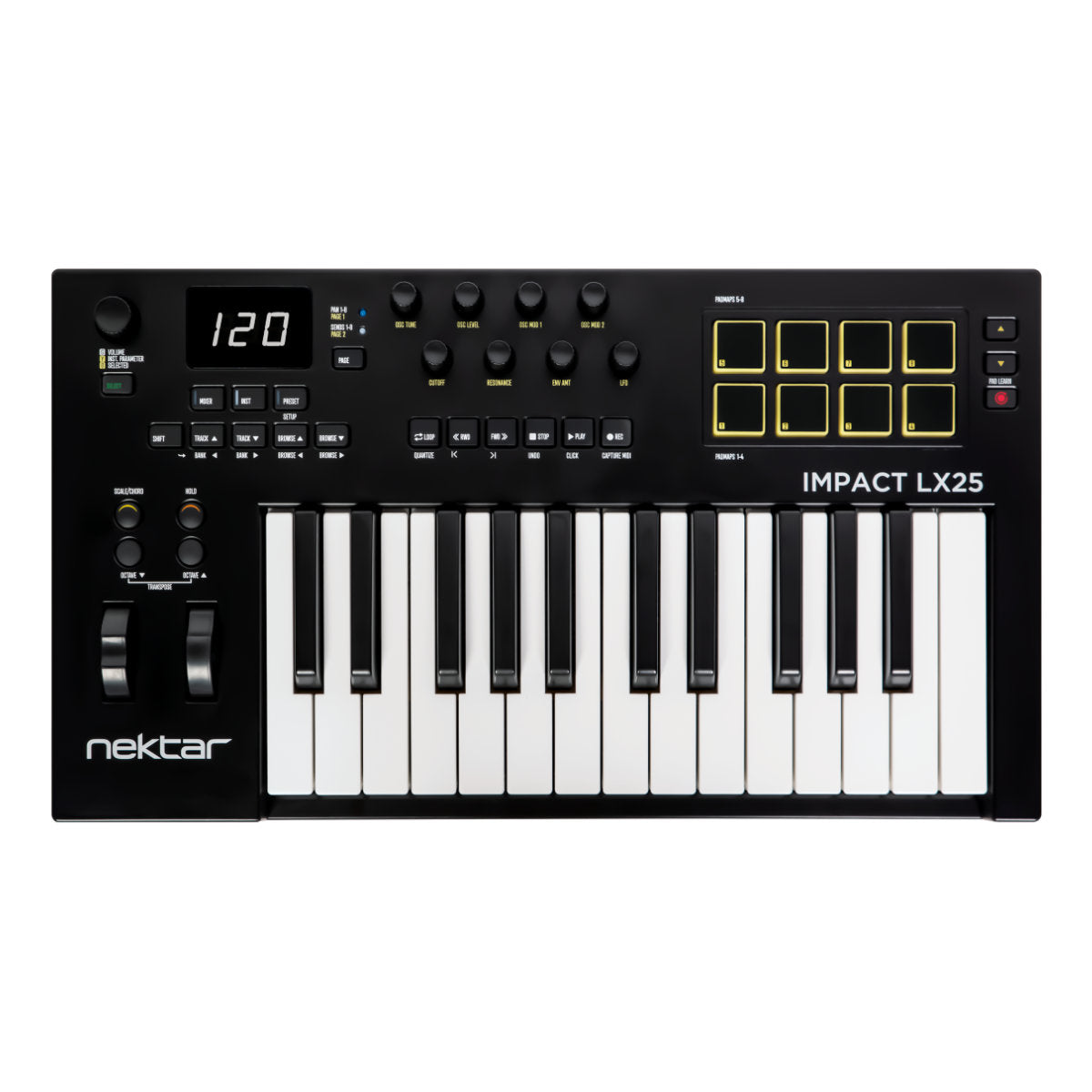 Nektar Impact LX25MK3 Keyboard MIDI Controller - Bananas at Large®