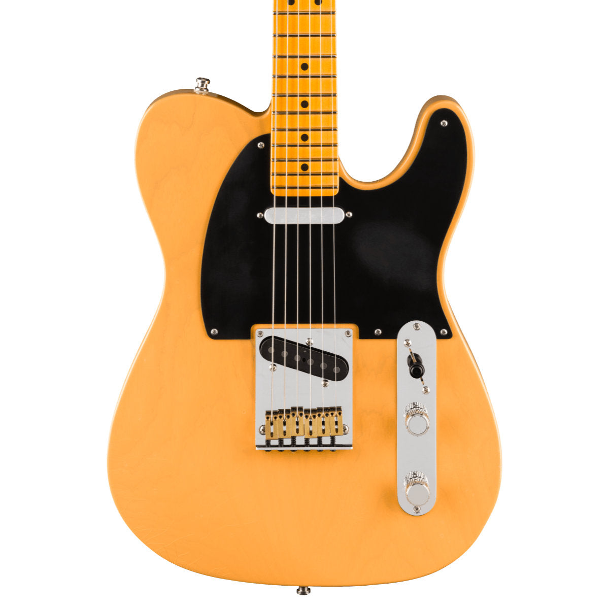 Fender American Ultra Luxe Vintage '50s Telecaster® Electric Guitar - Maple Fingerboard - Butterscotch Blonde - Bananas at Large®