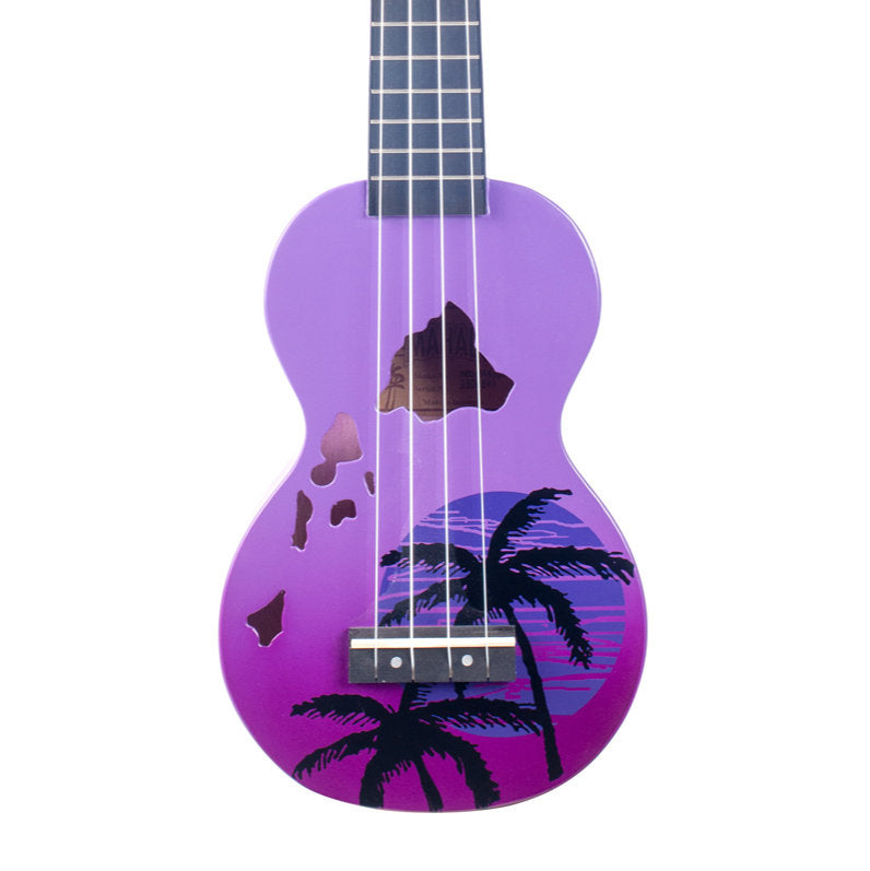 Mahalo MD1-HAPPB Hawaii Soprano Ukulele - Purple Burst