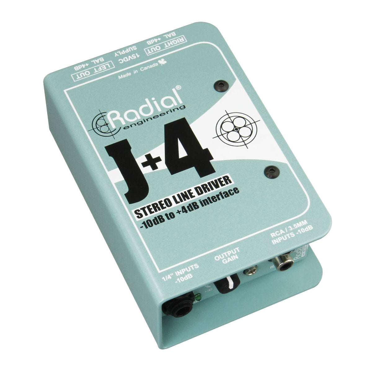 Radial J+4 Stereo Line Driver DI Box