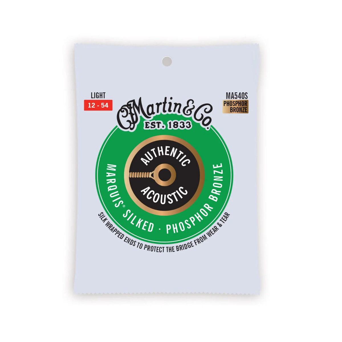 Martin Authentic Acoustic Marquis® Silked Guitar Strings - Phosphor Bronze - Light - Bananas at Large®
