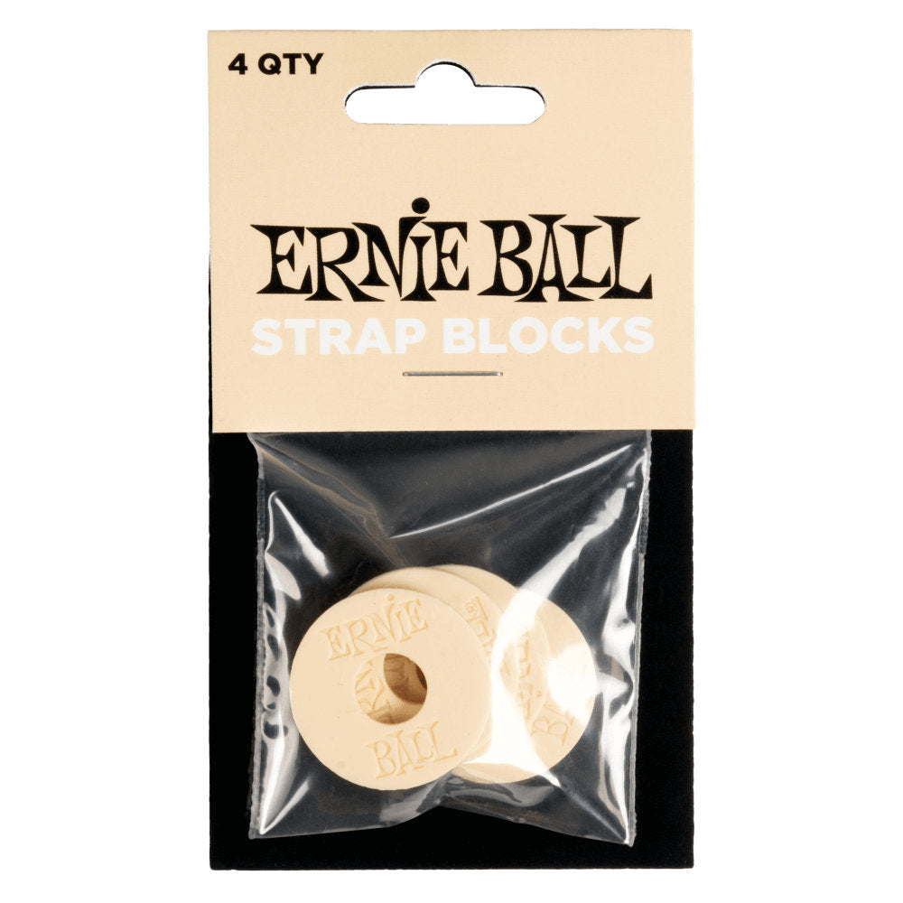 Ernie Ball Strap Blocks (4 Pack) - Cream