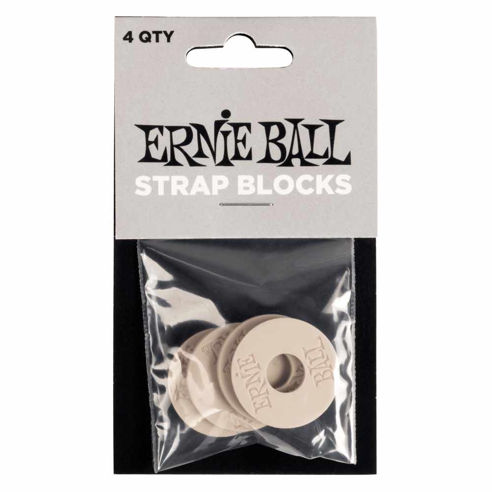 Ernie Ball Strap Blocks (4 Pack) - Gray - Bananas at Large®