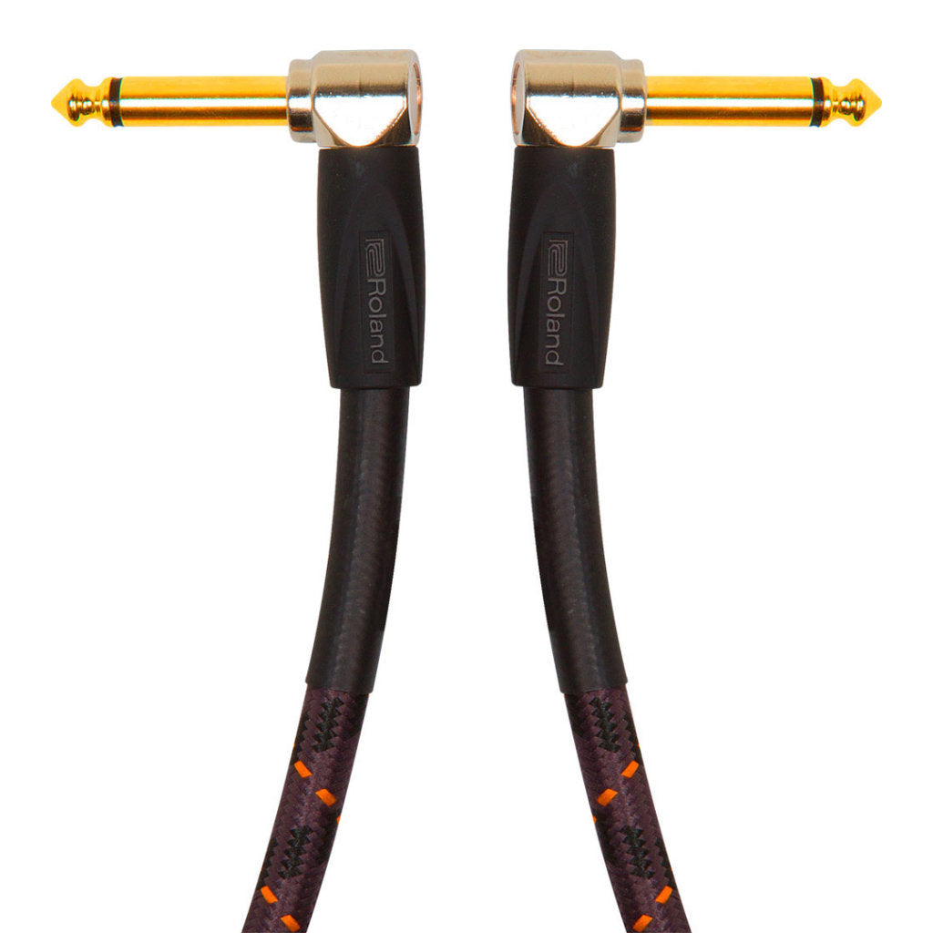 Roland RIC-G3AA Gold Series Angle to Angle Instrument Cable - 3 ft. - Bananas at Large®