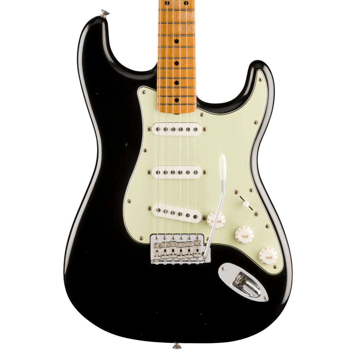 Fender Limited Edition Vintera® II Road Worn® '60s Stratocaster® Electric Guitar - Maple Fingerboard - Black - Bananas at Large®