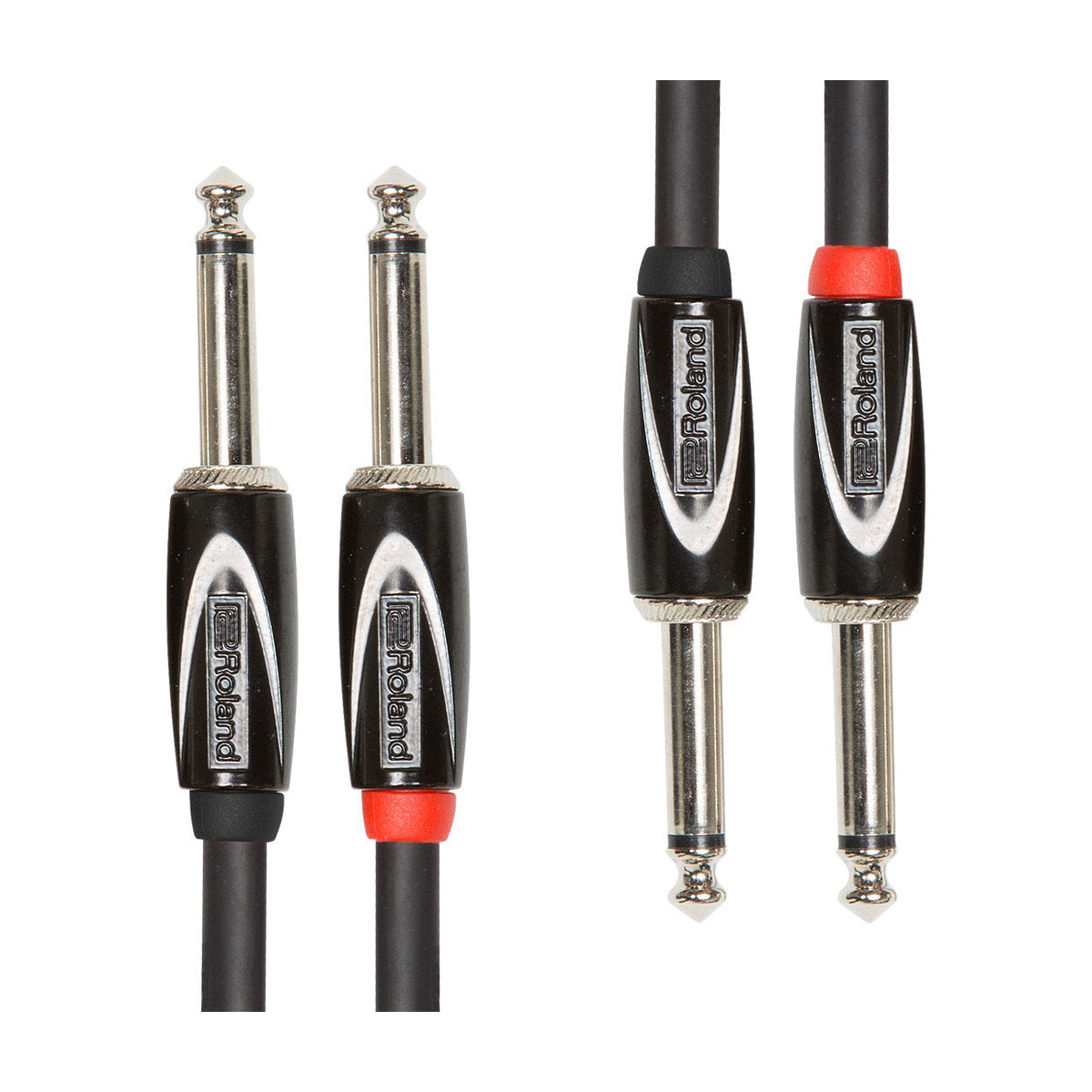 Roland RCC-5-2814 Black Series Interconnect Cable, Dual 1/4 in. to 1/4 in. - 5 ft. - Bananas at Large®