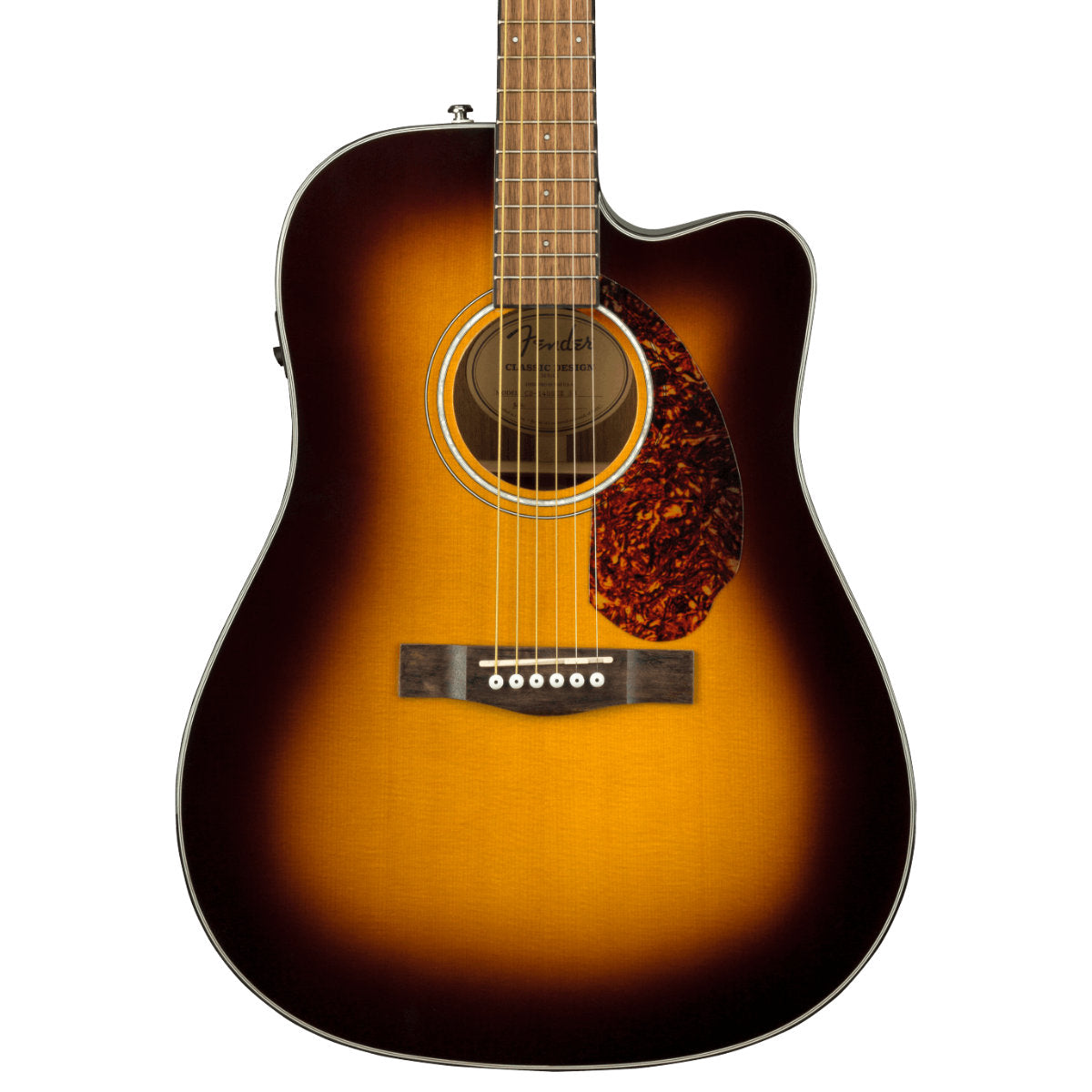 Fender CD-140SCE Dreadnought Acoustic-Electric Guitar - Walnut Fingerboard - Sunburst