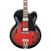 Ibanez AF75 Artcore Hollow Body Electric Guitar with Classic Elite Pickups - Transparent Red Sunburst