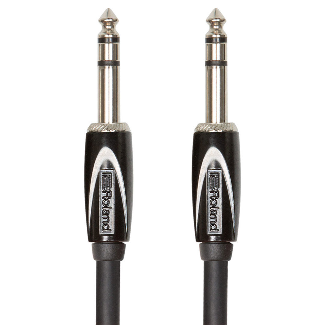Roland RCC-15-TRTR Black Series Interconnect Cable, 1/4 in. to 1/4 in. - 15 ft. - Bananas at Large®