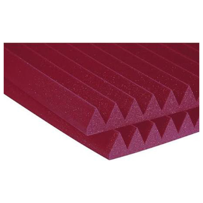 12" x 12" x 2" Acoustic Wedge Foam - Burgundy - Bananas at Large®