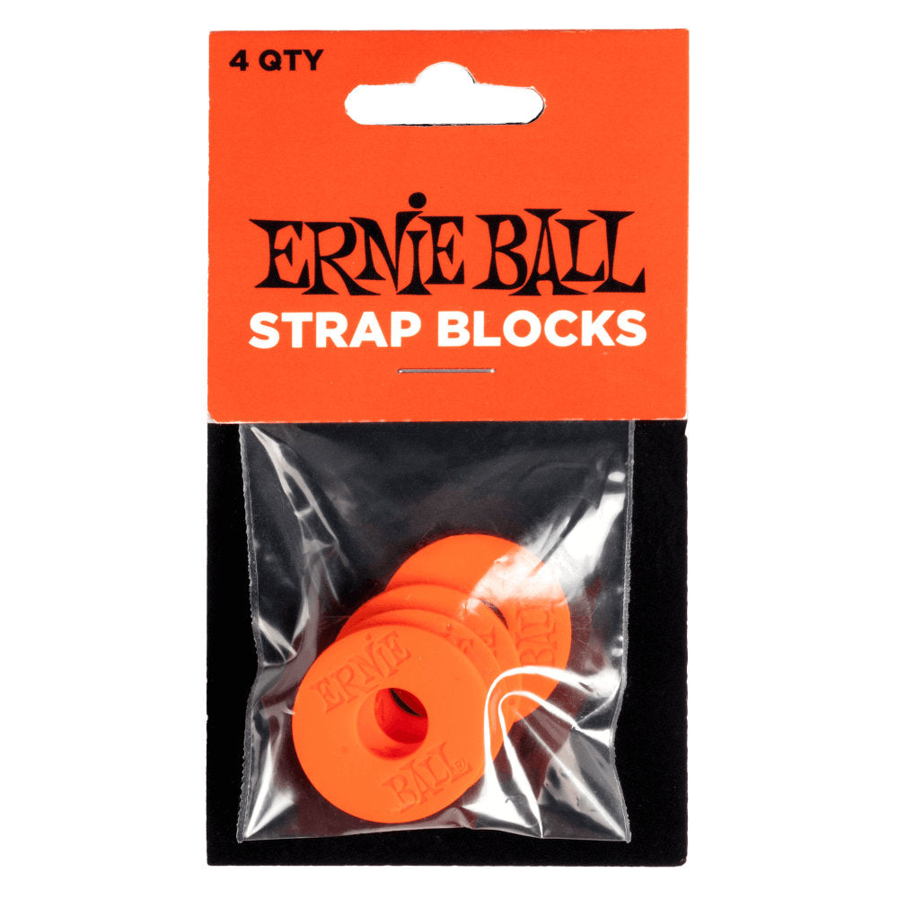 Ernie Ball Strap Blocks (4 Pack) - Red
