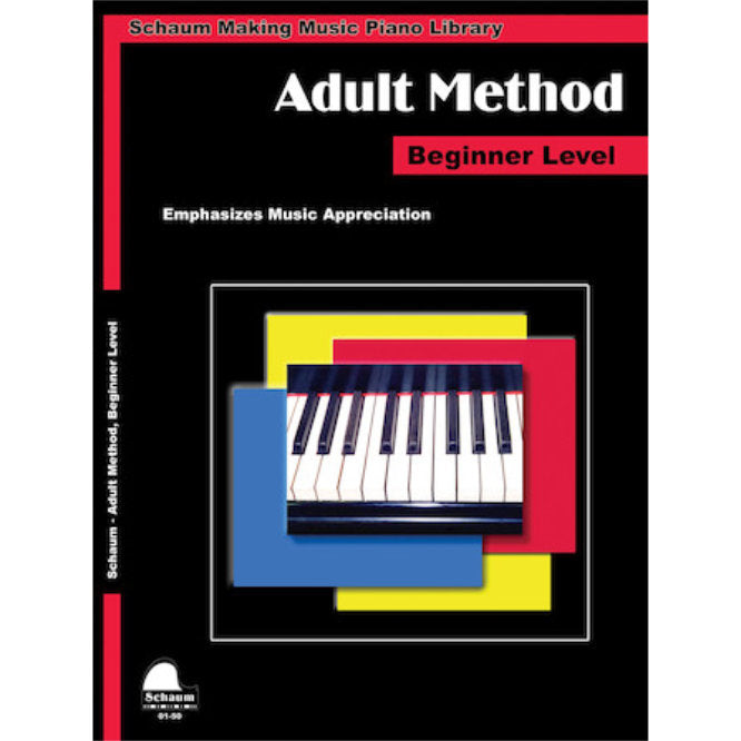 Schaum Publications Piano for Adults Beginner Level Method - Educational Piano Softcover - Bananas at Large®