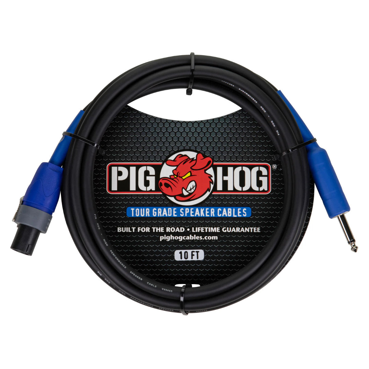 Pig Hog Speaker Cable - Speakon to 1/4 in. - 10 ft.
