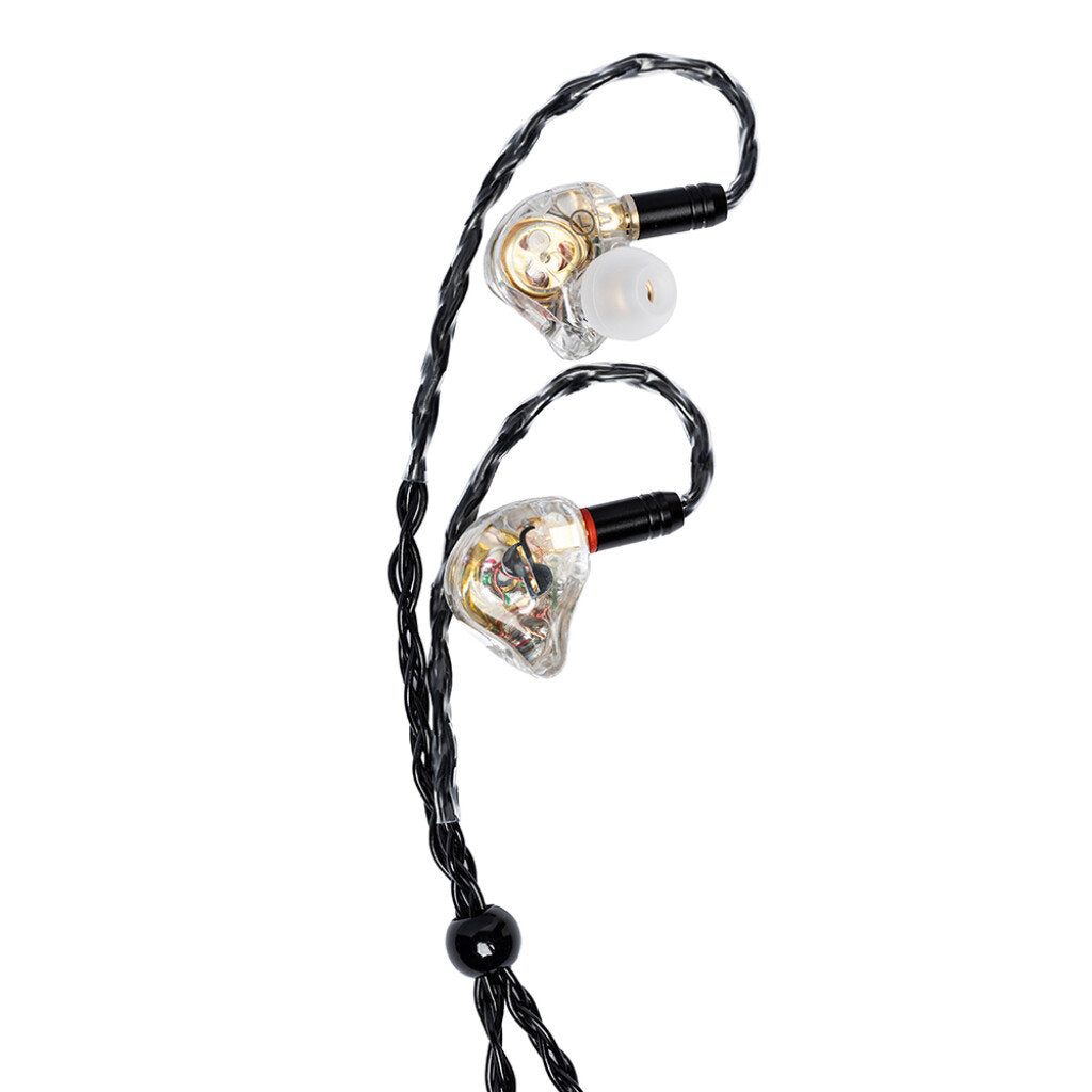 Stagg Superior In-Ear Stage Monitors w/ Premium Hybrid Transducers - Transparent