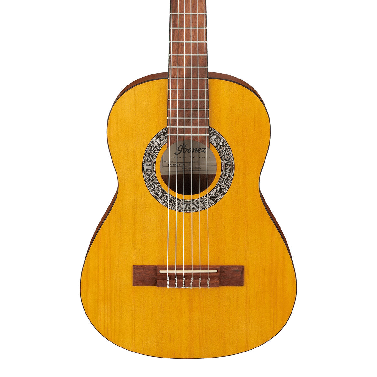 String Register Ibanez GA1OAM Nylon String Classical Guitar - 1/2 Size – Bananas At ...