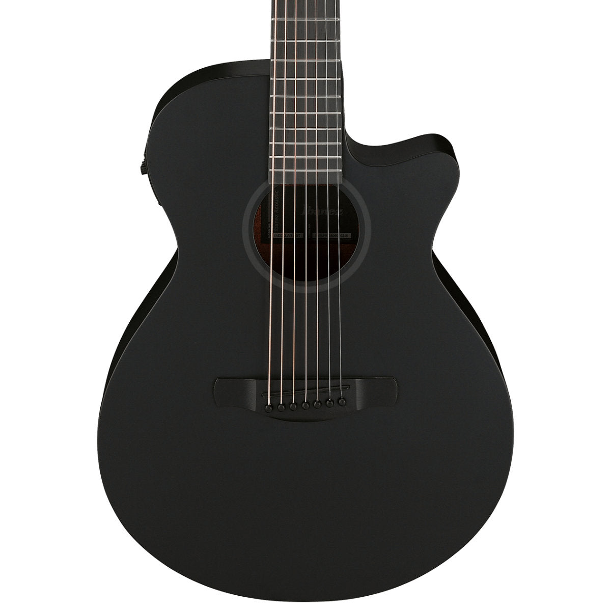 Ibanez AEG Series AEG721 7-String Acoustic-Electric Guitar - Black Out