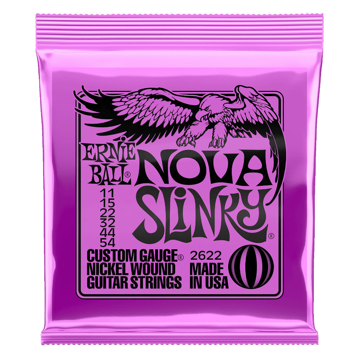 Ernie Ball Nova w/ Wound G Slinky Nickel Wound Electric Guitar Strings - 11-54 Gauge