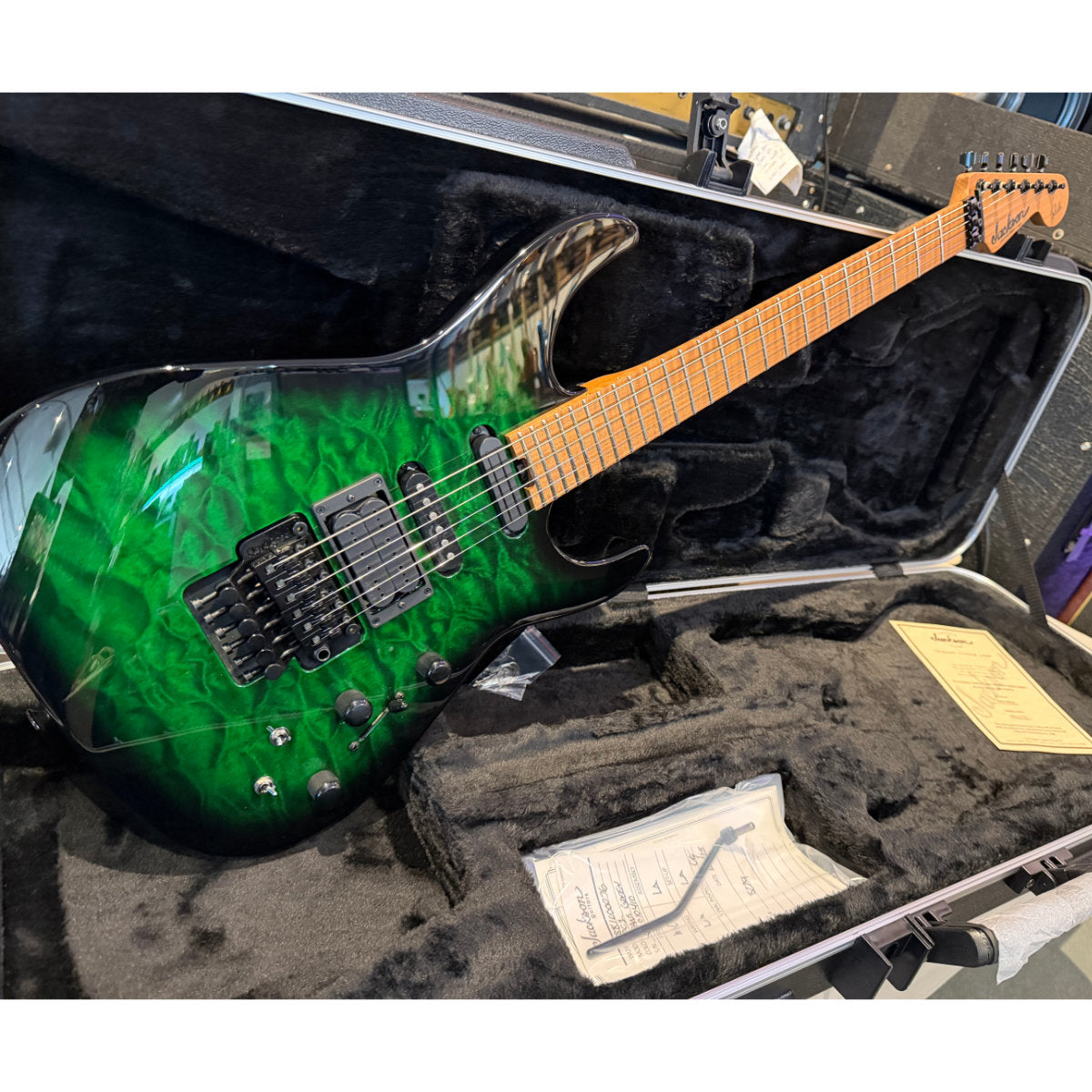 Jackson Custom Shop USA #508 Hand-Selected Bananas At Large Exclusive Special Edition PC1 Electric Guitar - Trans Green Burst