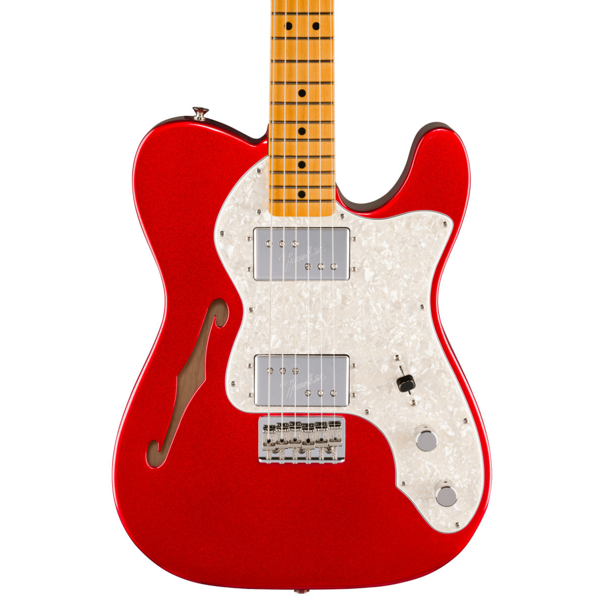 Fender American Vintage II 1972 Telecaster Thinline Electric Guitar - Maple Fingerboard - Candy Apple Red