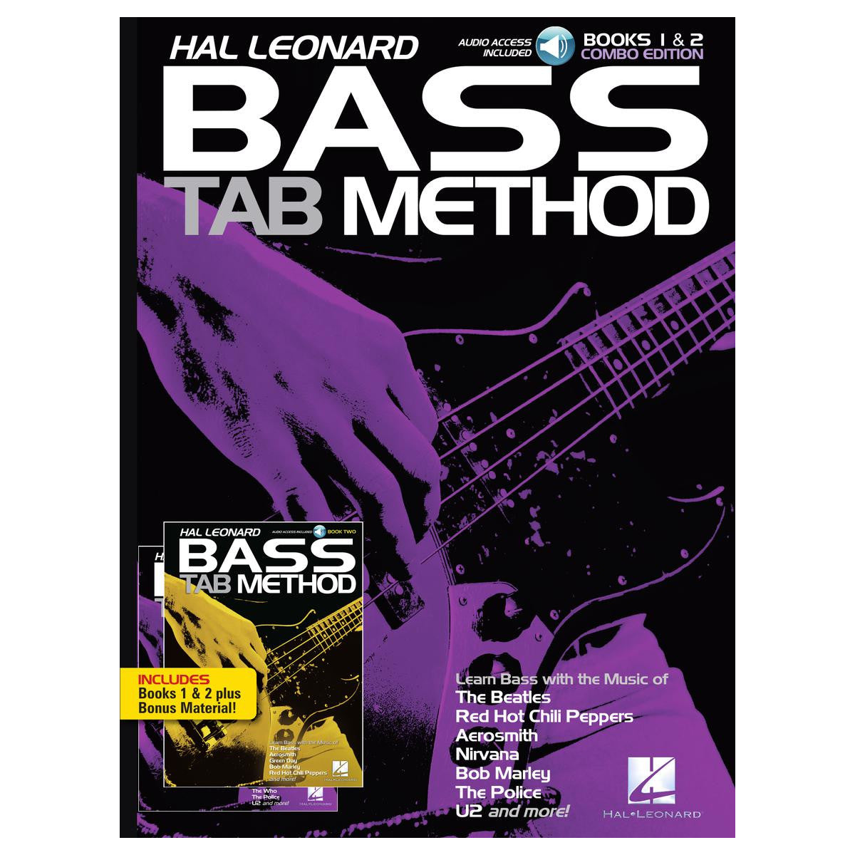 Hal Leonard Bass Tab Method Combo Edition of Books 1 & 2 - Bananas at Large®