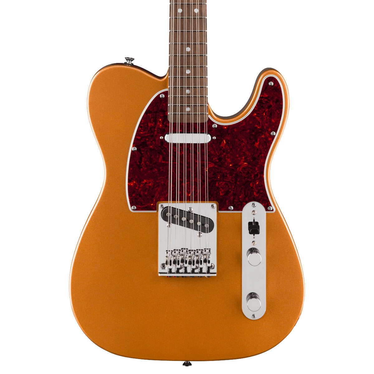 Squier Paranormal Troy Van Leeuwen Telecaster XII 12-String Electric Guitar - Laurel Fingerboard - Tortoiseshell Pickguard - Copper