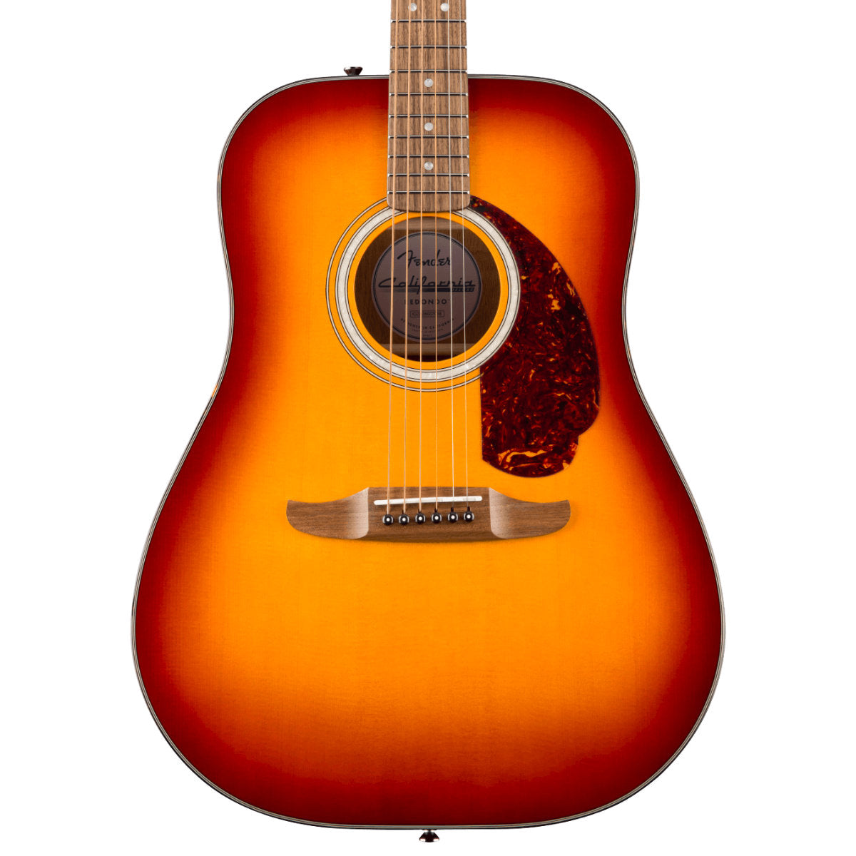 Fender California Deluxe Redondo Acoustic Guitar - Walnut Fingerboard - Sienna Sunburst