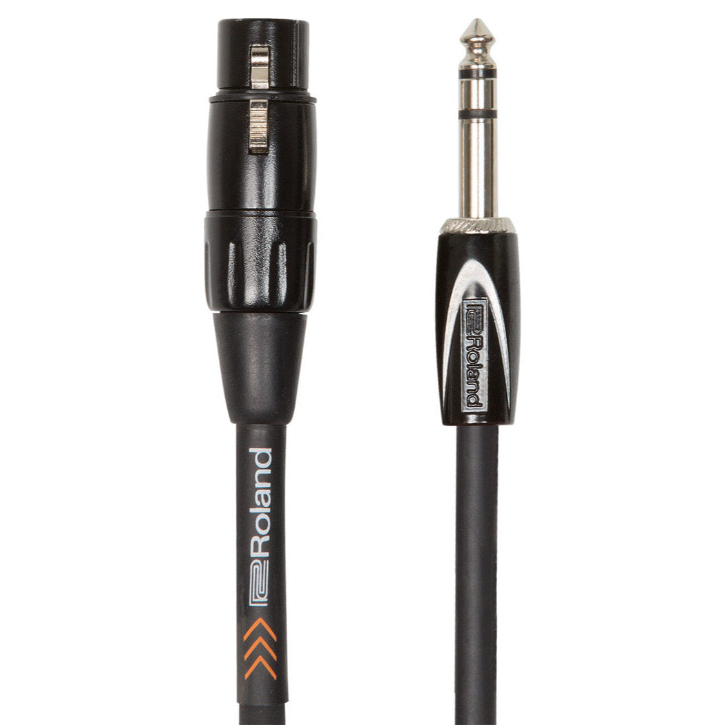 Roland RCC-10-TRXF Black Series Interconnect Cable 1/4in TRS Male to XLR Female - 10 ft. - Bananas at Large®