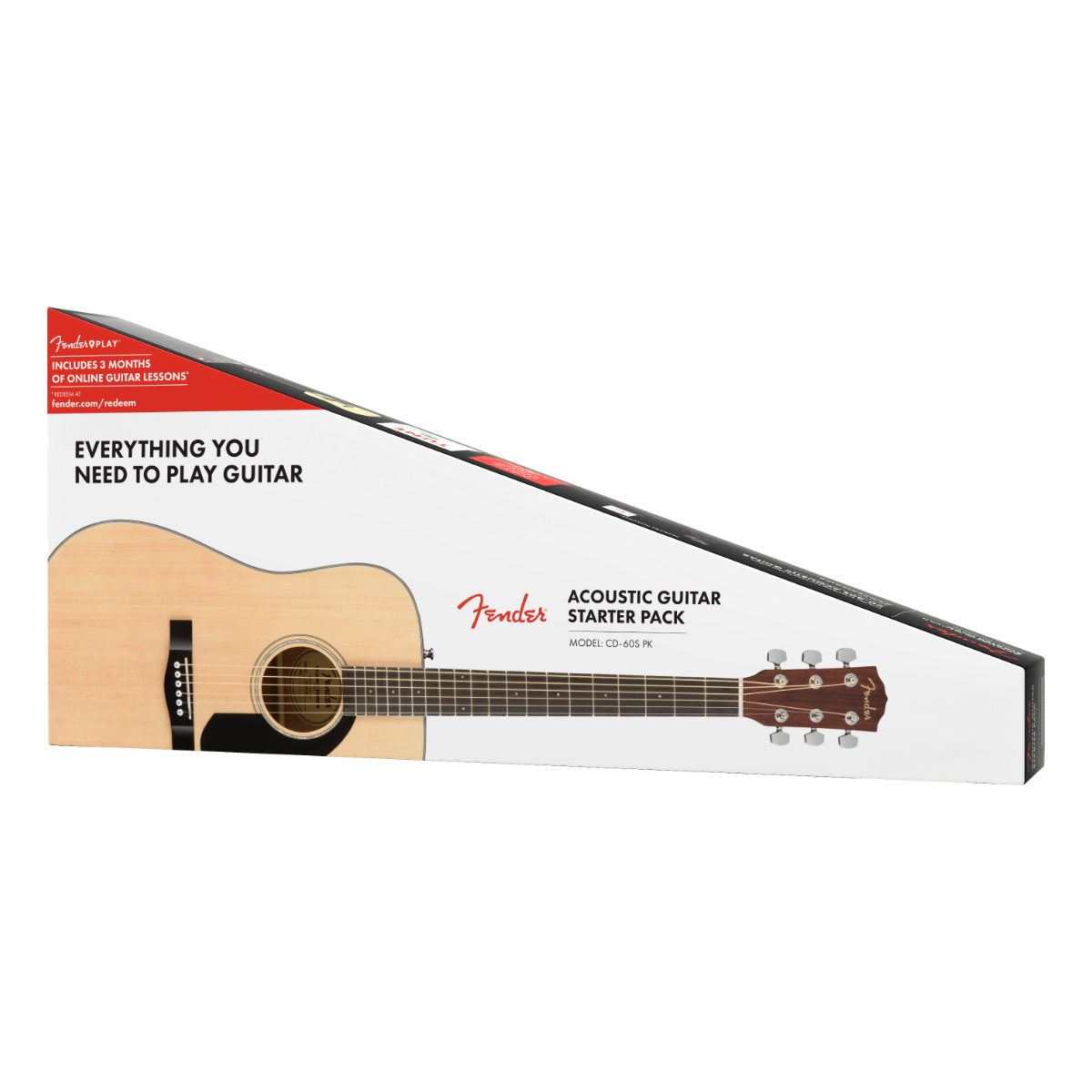 Fender CD-60S Dreadnought Guitar Pack V2 - Natural
