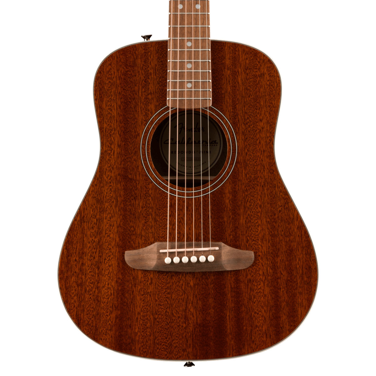 Fender California Standard Redondo Mini Acoustic Guitar w/ Bag - Sapele Top - Natural Sapele