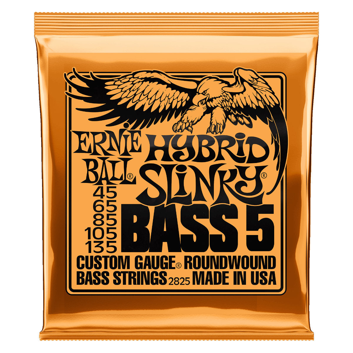 Ernie Ball Hybrid Slinky Nickel Wound 5-String Electric Bass Strings - 45-135 Gauge