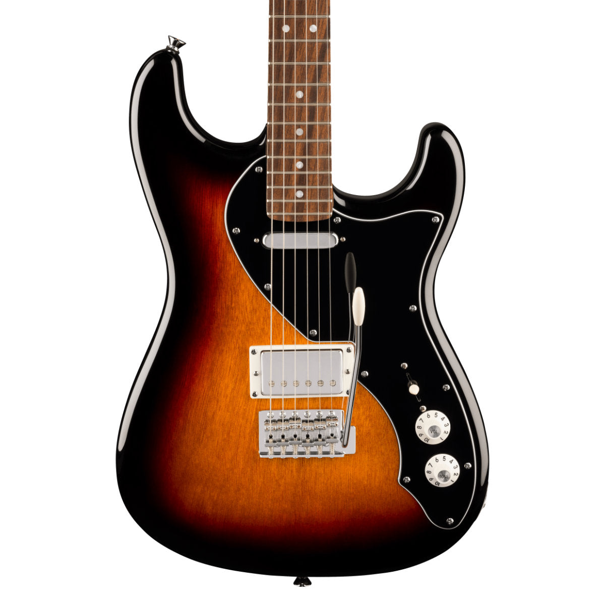Squier Paranormal Stratocaster Deluxe Electric Guitar - Laurel Fingerboard - Black Pickguard - 3-Color Sunburst