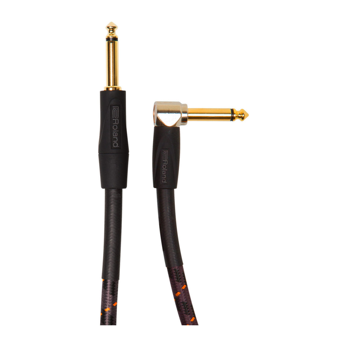 Roland RIC-G10A Gold Series Straight to Angle Instrument Cable - 10 ft. - Bananas at Large®