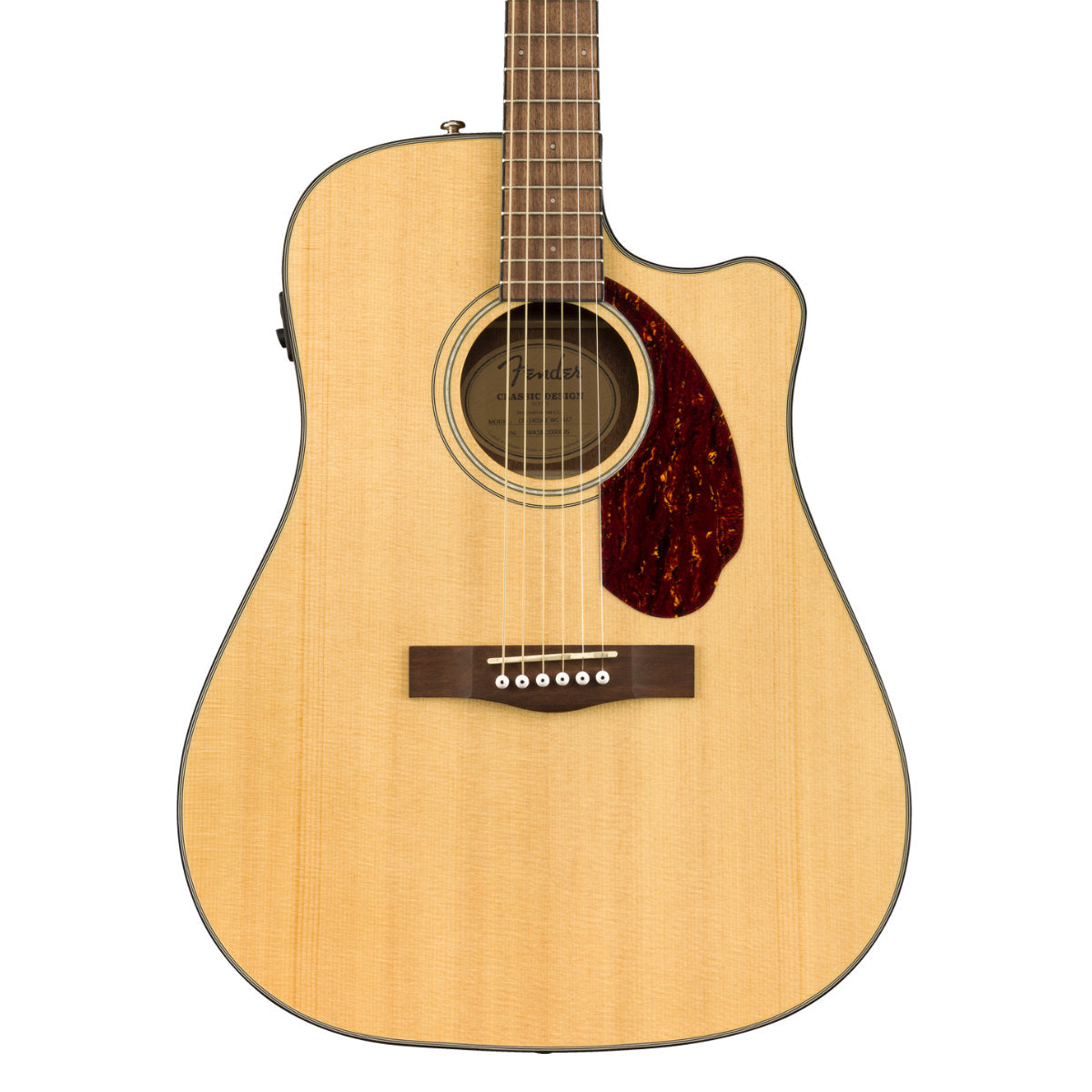 Fender CD-140SCE Dreadnought Acoustic-Electric Guitar - Walnut Fingerboard - Natural