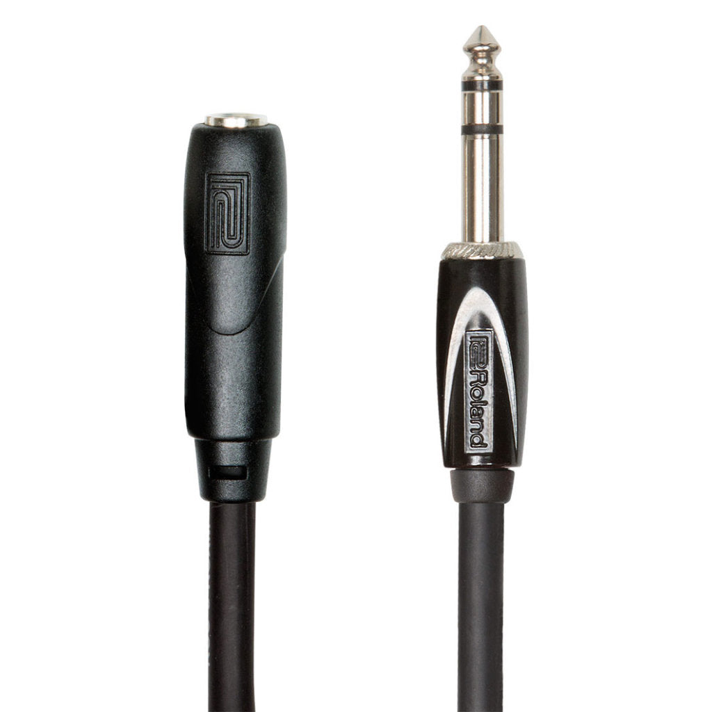 Roland RHC-25-1414 Black Series Headphone Extension Cable with 1/4in. TRS Male to Female - 25ft - Bananas at Large®