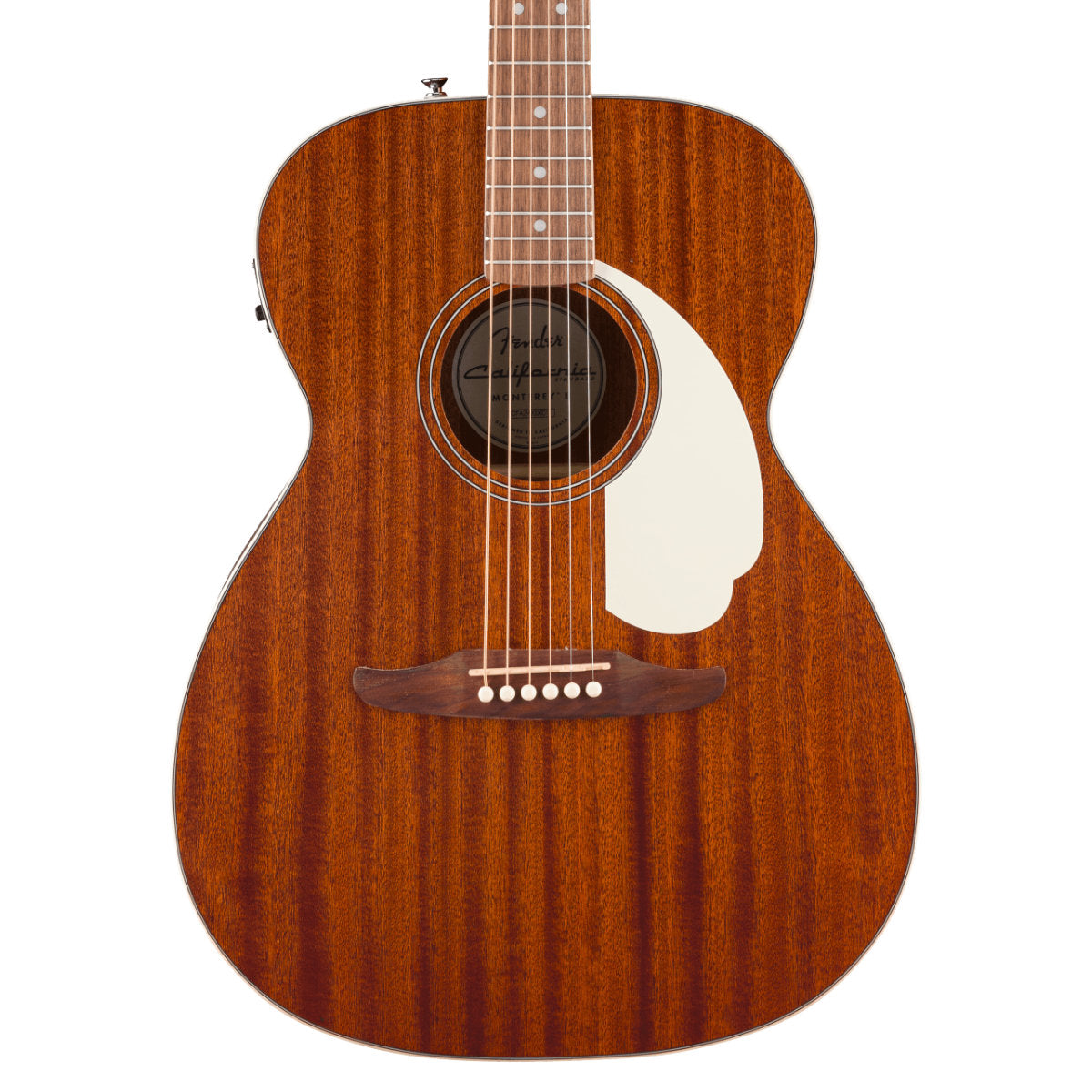 Fender California Standard Monterey E Acoustic-Electric Guitar - Sapele Top - Ivory Pickguard - Natural Sapele