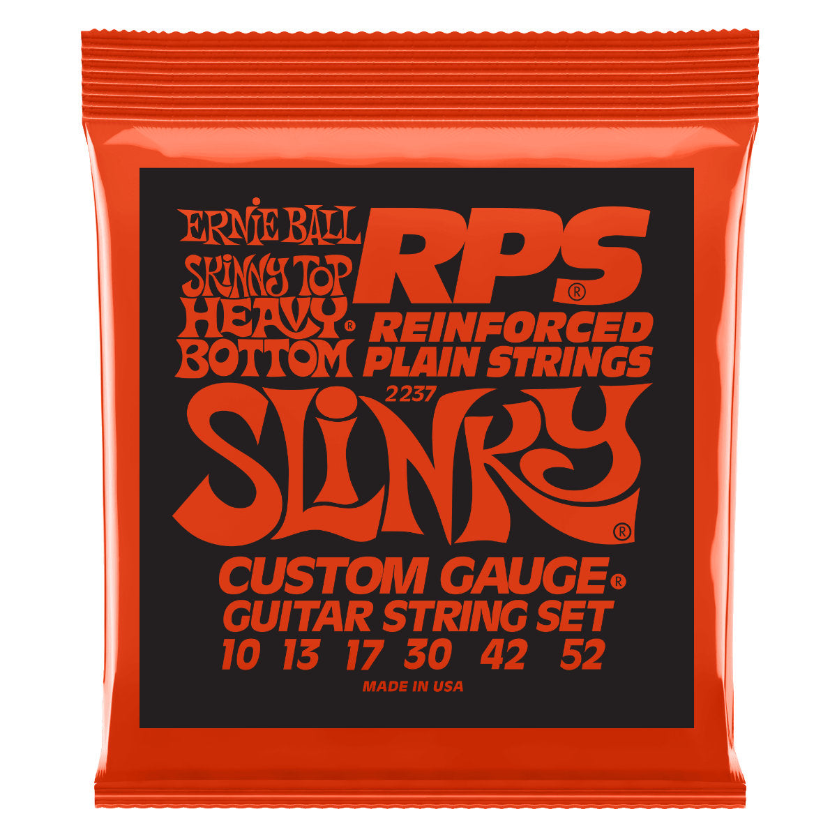 Ernie Ball Skinny Top Heavy Bottom RPS Nickel Wound Electric Guitar Strings - 10-52 Gauge