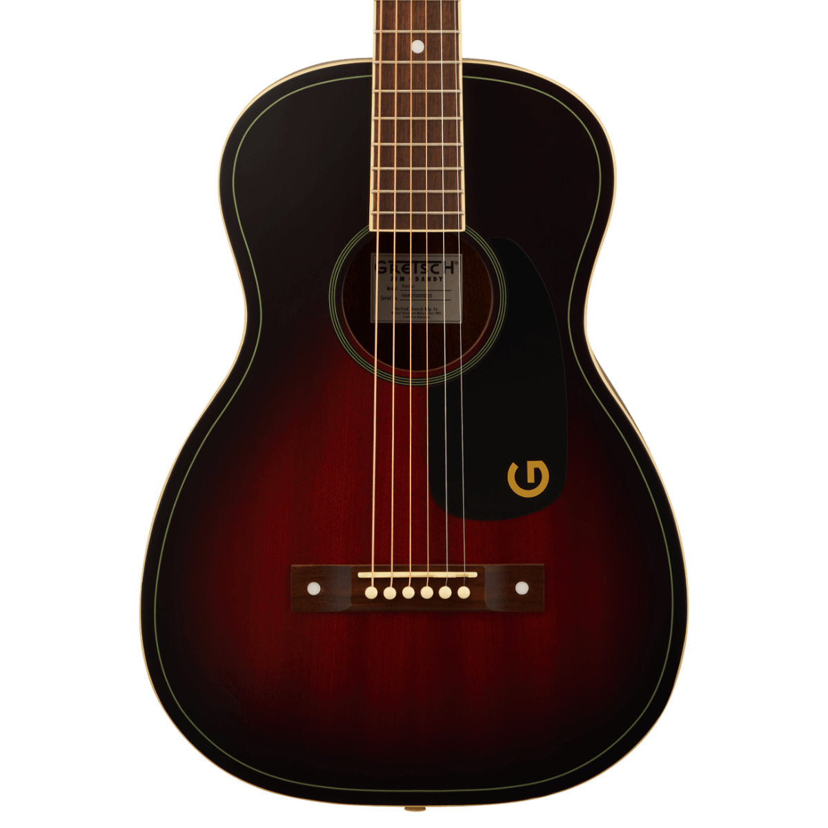 Gretsch Jim Dandy Parlor Acoustic Guitar - Walnut Fingerboard - Deep Cherry Burst