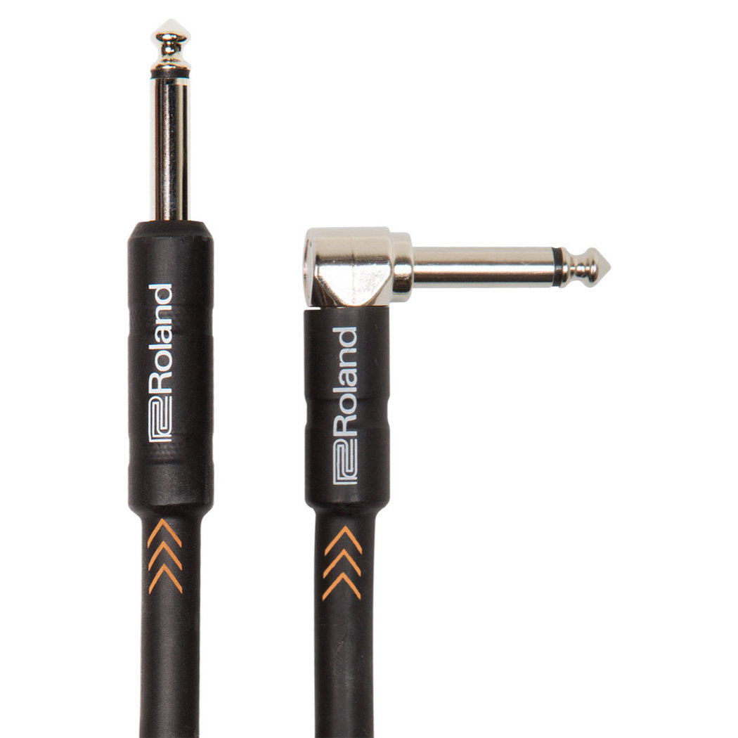 Roland RIC-B10A Black Series Straight to Angle Instrument Cable - 10 ft. - Bananas at Large®