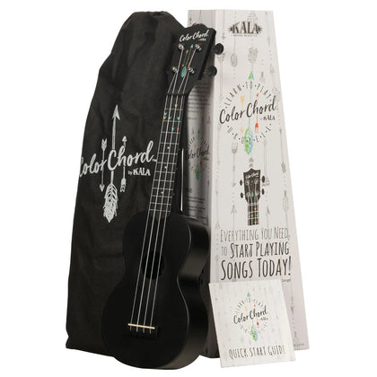 Kala Waterman Color Chord Ukulele Starter Kit - Black