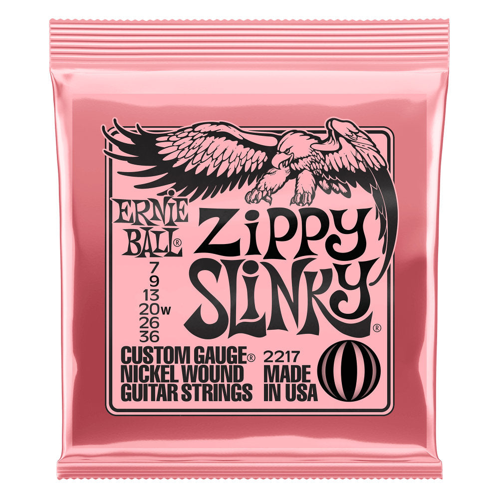 Ernie Ball P02217 Zippy Slinky Nickel Wound Electric Guitar Strings - 7-36 Gauge - Bananas at Large®