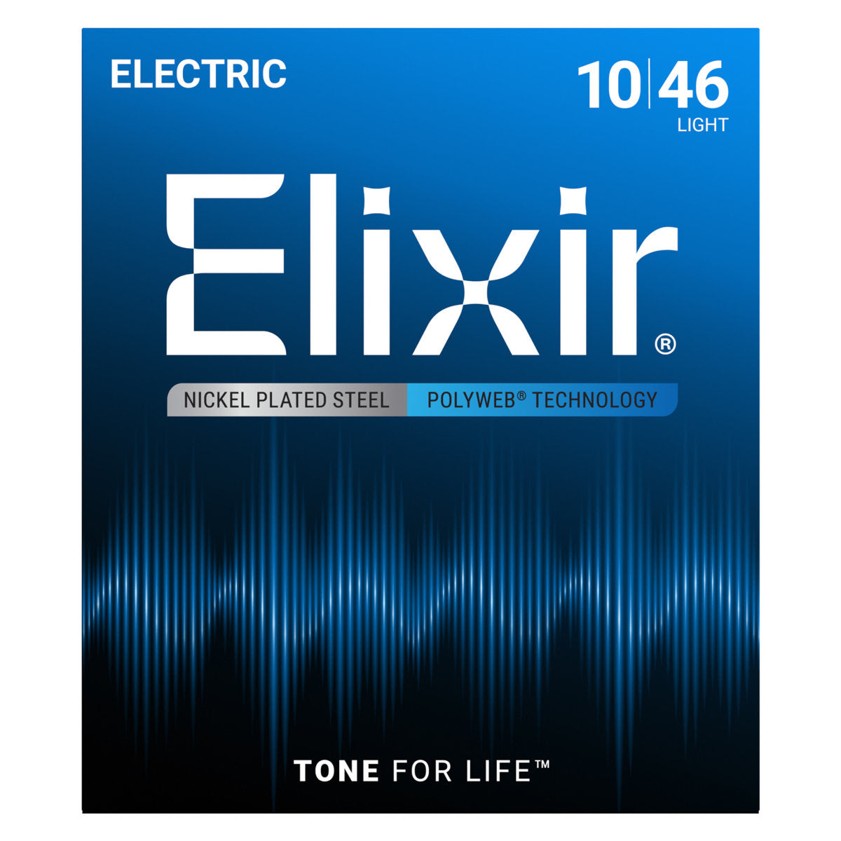 Elixir 12050 Electric Guitar Strings Nickel Plated Steel w/ Polyweb Coating - Light 10-46