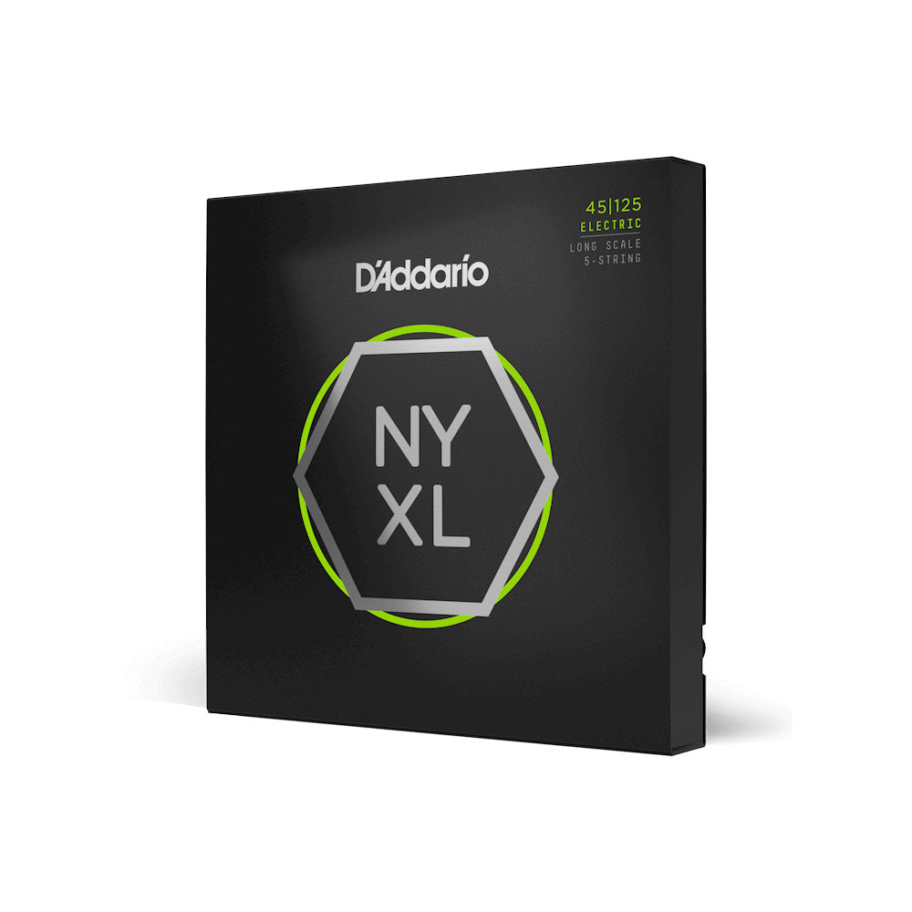 D'Addario NYXL45125 Long-Scale 5-String Bass Strings - Light Top/Medium Bottom 45-125