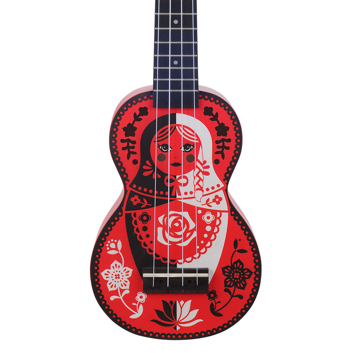 Mahalo MA1RD Art Series Soprano Ukulele - Russian Doll Motiff