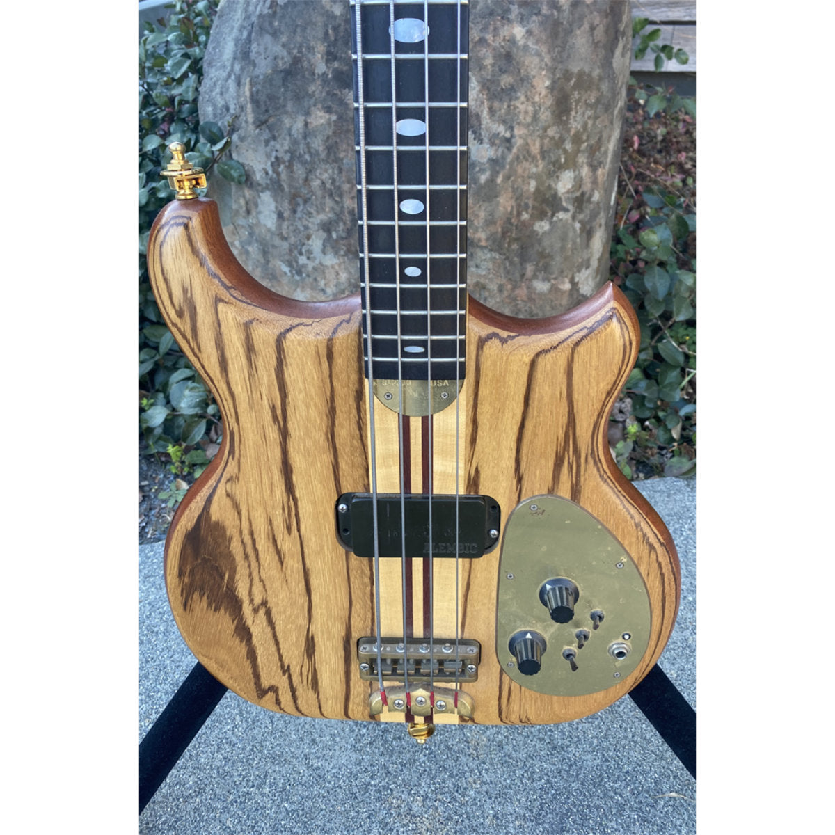 Alembic Zebrawood 4-String Bass w/ Bag (Pre-Owned) - Bananas at Large®