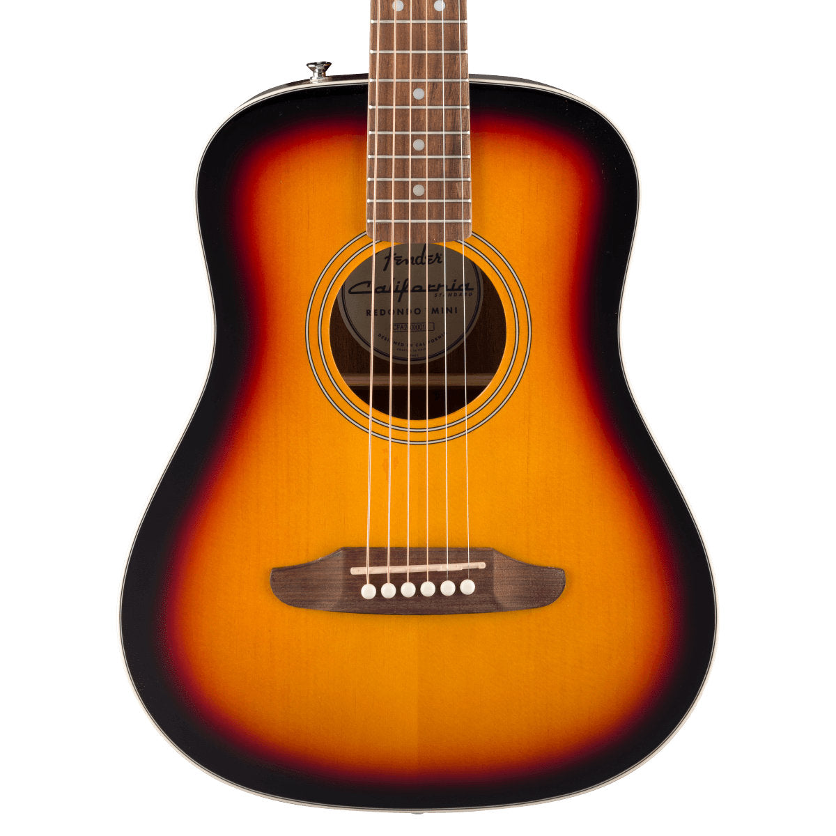 Fender California Standard Redondo Mini Acoustic Guitar w/ Bag - Spruce Top - 3-Color Sunburst