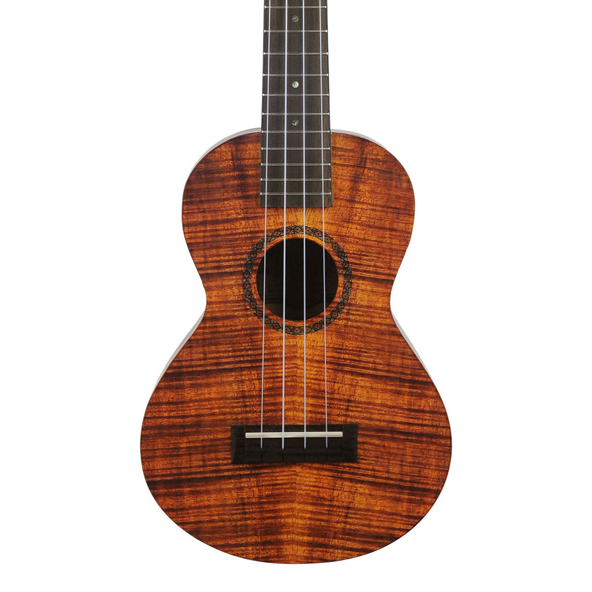 Mahalo MA2KA Artists Elite Series Concert Ukulele - Koa Photo Flame - Bananas at Large®