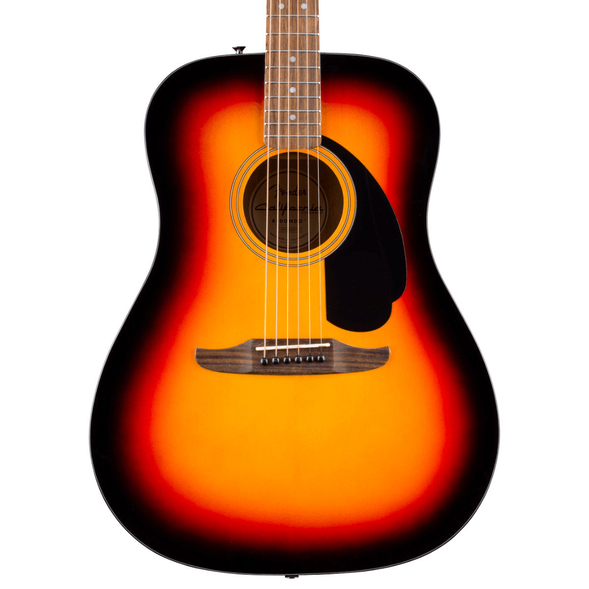 Fender California Standard Redondo Acoustic Guitar - Spruce Top - Black Pickguard - 3-Color Sunburst